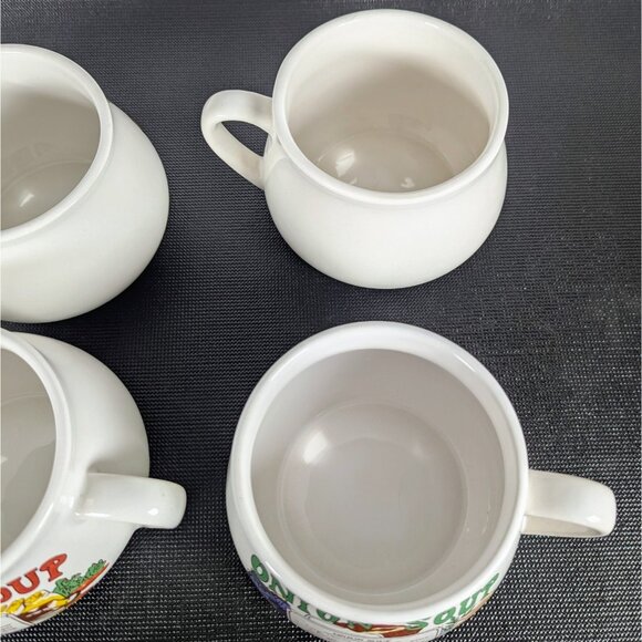 Vintage Recipe Soup Mug set of 4 (Tomato, Mushroom, Onion and Chicken Soup) - Picture 7 of 7
